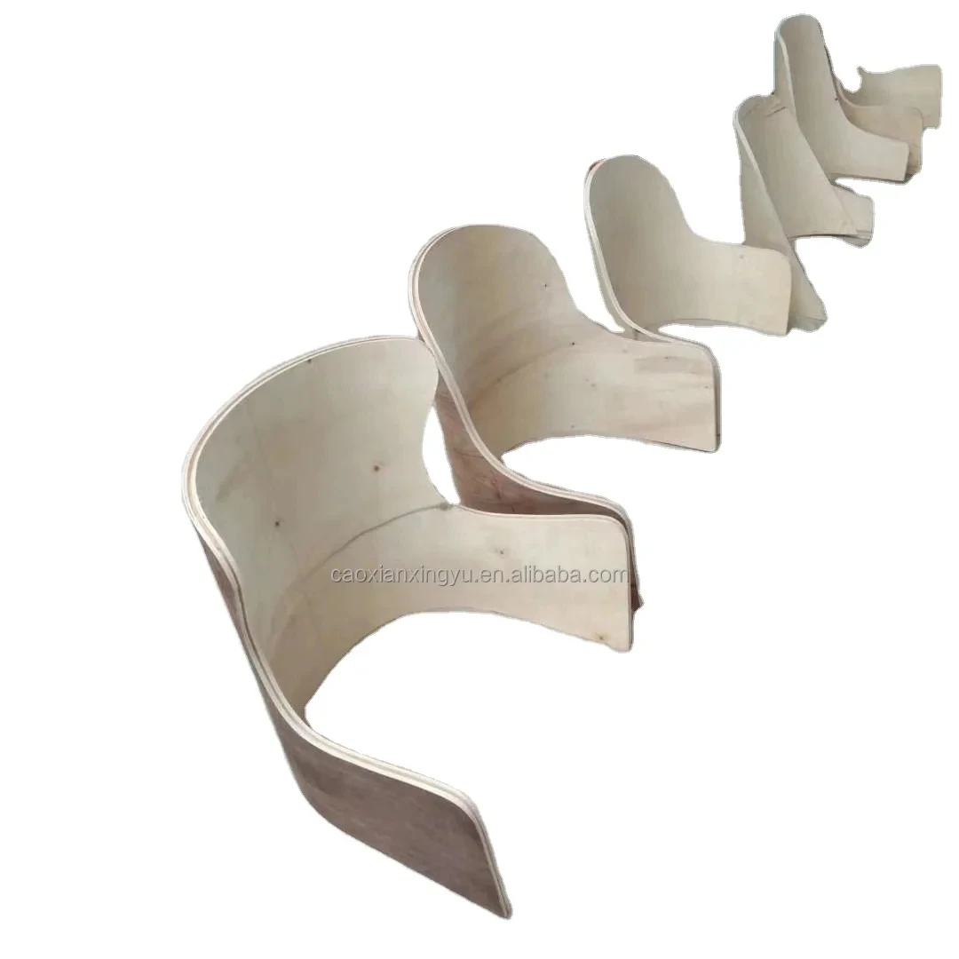 shaped veneer plywood chair leg chair backBent Boards Flexible Plywood Chair parts Curved Ply