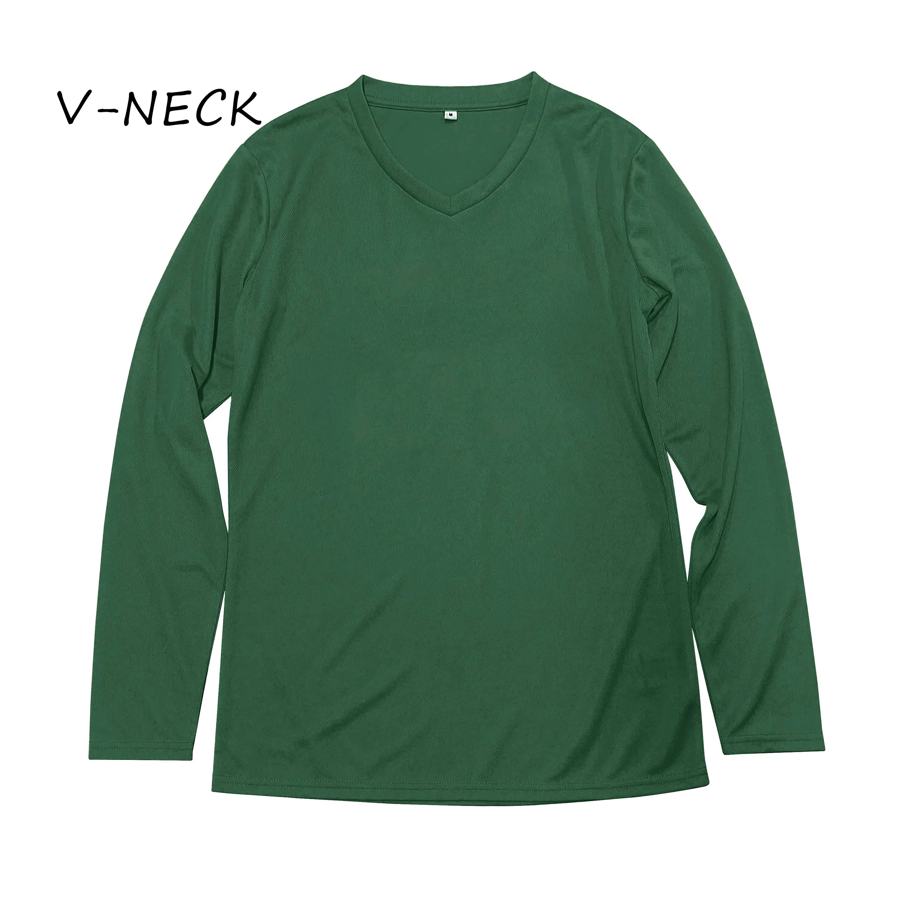2024 Wholesale Mens Long Sleeve T Shirt Solid Color Sports Casual Long-Sleeved T-shirt Male O-neck T-shirts