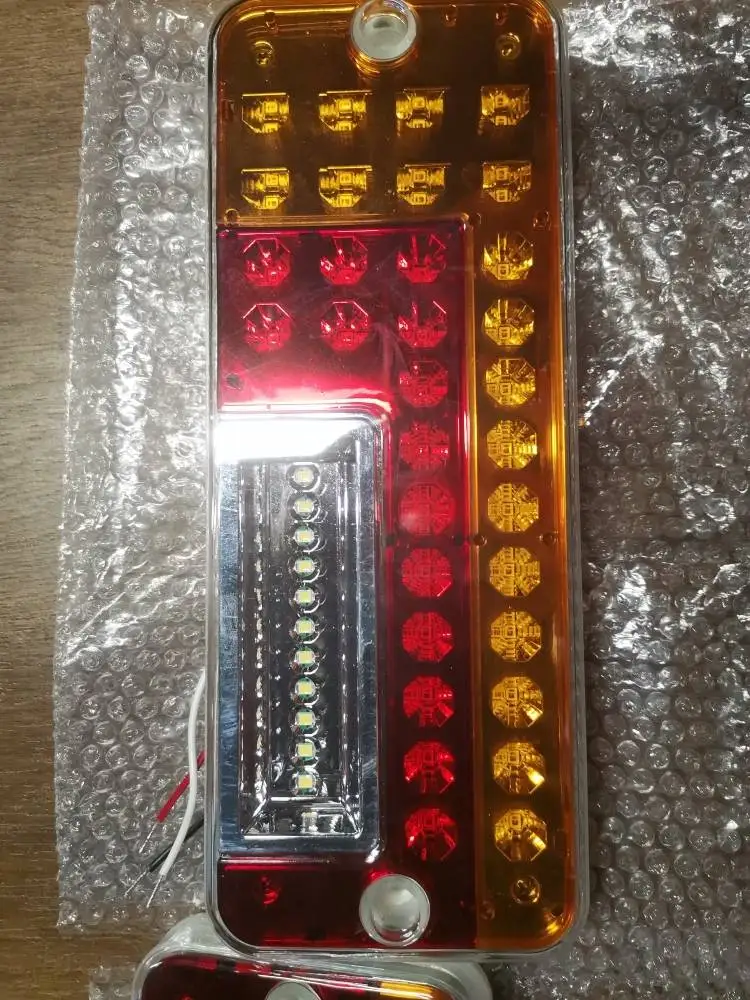 bus tail light 10inch three colour LED combination STT backup turn signal tail lamp light