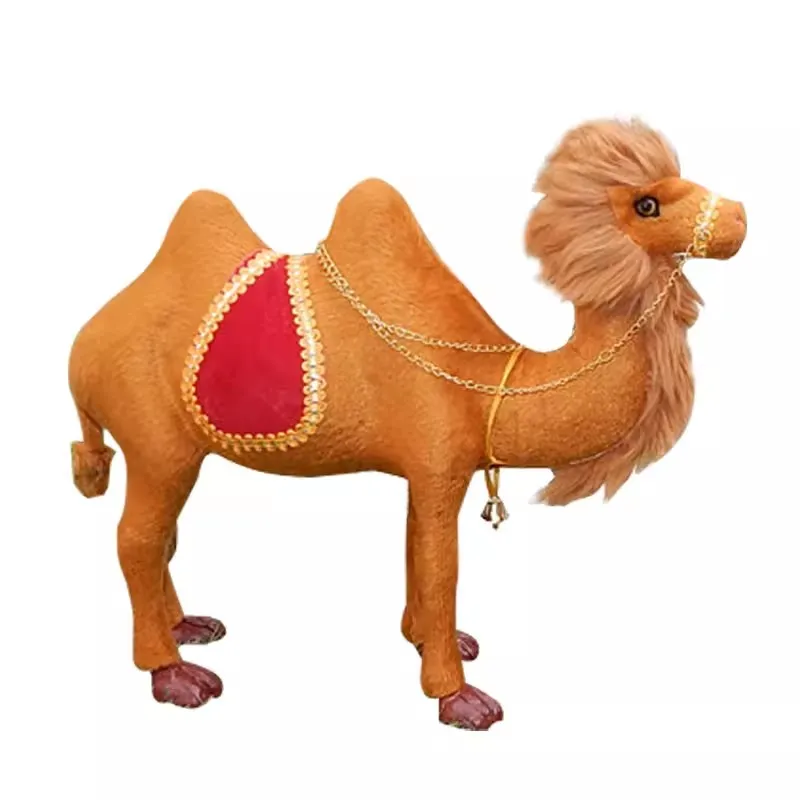 Simulated Camel Model Little Camel Plush Toy Doll Ornament Crafts Home Decoration