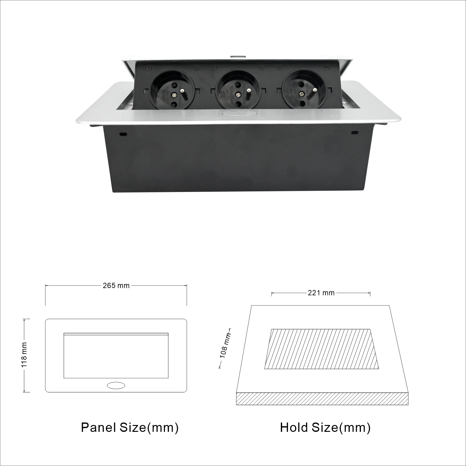 High Quality VGA Power Meeting Office Conference USB Plug Pop Up desktop  Socket