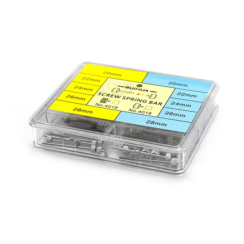 Stainless Steel Watch Band Screw Spring Bar Set 10 Sizes Watch Strap Link Pins Springs Bar Watch Bracelet Repair Tool Parts