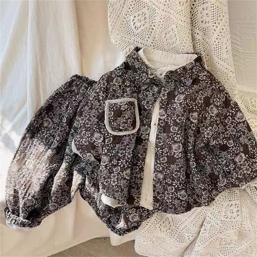 New Autumn Children Long sleeve Outfit Boy Fashion Loose 2pcs Coat Suit