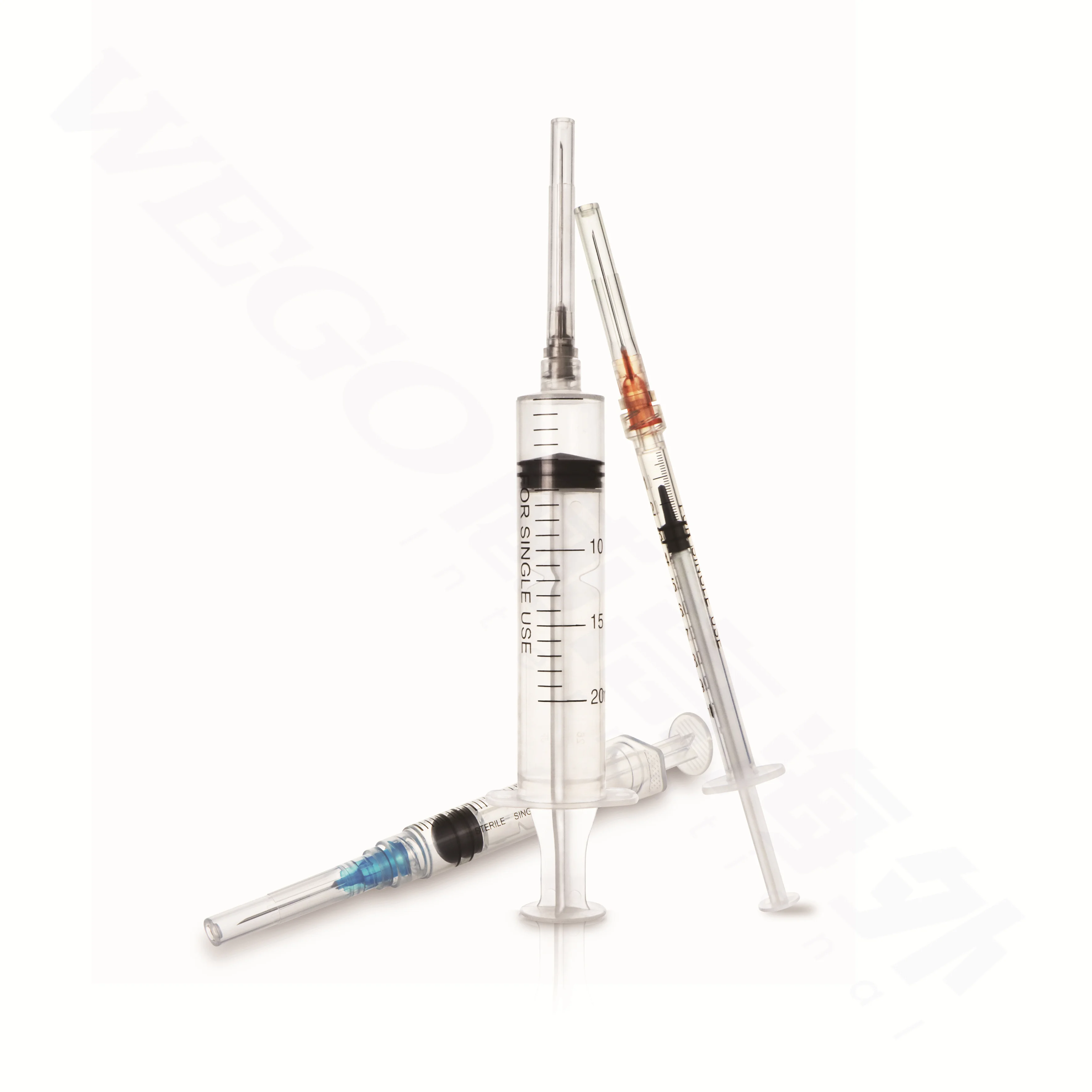 WEGO syringe 1ml 3ml 5ml 10ml 20ml 30ml  medical syringe with needle