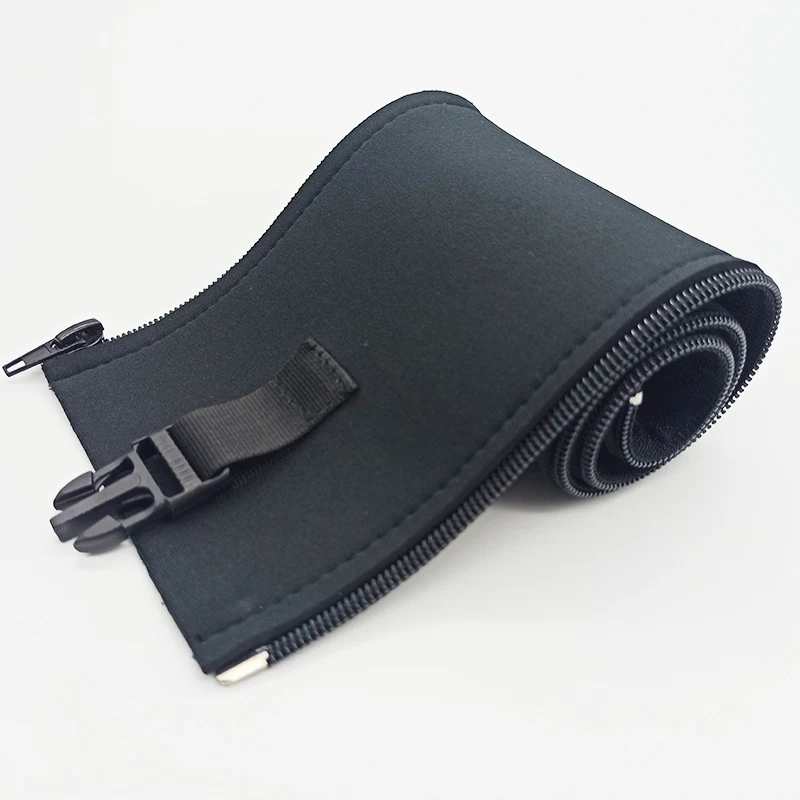 Бытовой неопрена застежка-молния с защитой от пыли для защиты кабелей трубки с пластиковой пряжкой