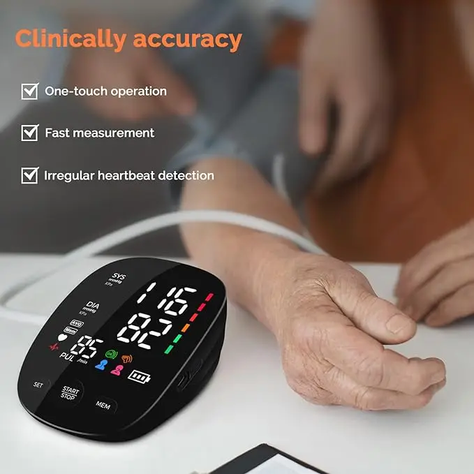 Upper arm digital blood pressure monitor free sample professional smart Bluetooth blood pressure monitor arm type