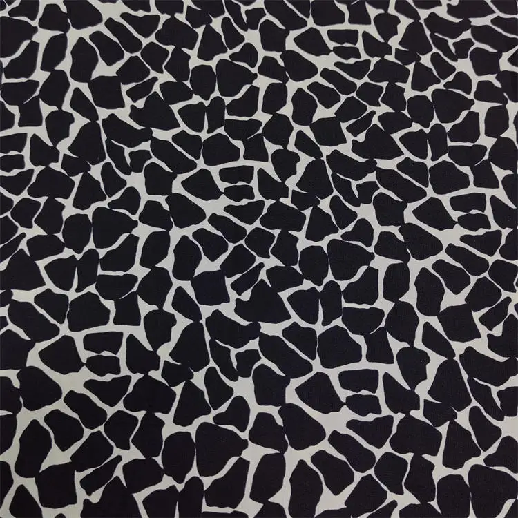 Factory wholesale 80gsm 150cm woven fabric polyester crepe print chiffon abaya nida fabric high quality