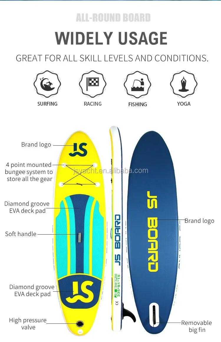 js JS335 11 feet SUP 335cm All-round cheap iSUP CE Certificate Inflatable sup board Stand-up Paddle Board Simple Design Cheep