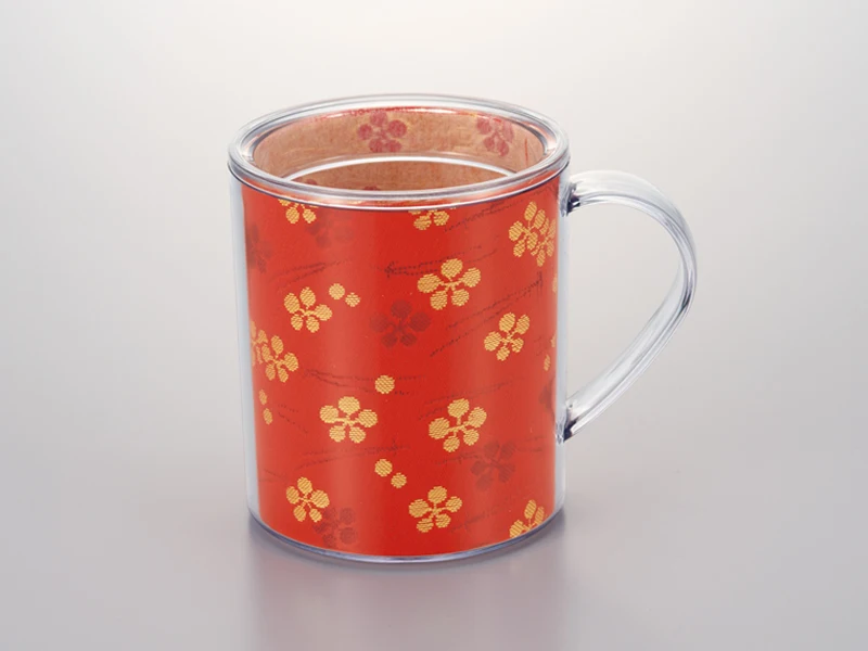 Traditional nishijin textile hand made buy retro mug with lid