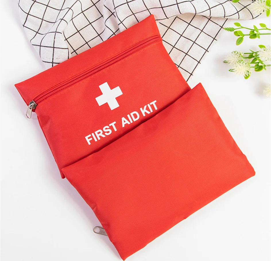 New Mini Portable Red  First Aid Kit For Outdoor Sports Camping Medical Home First Aid Kit Bag