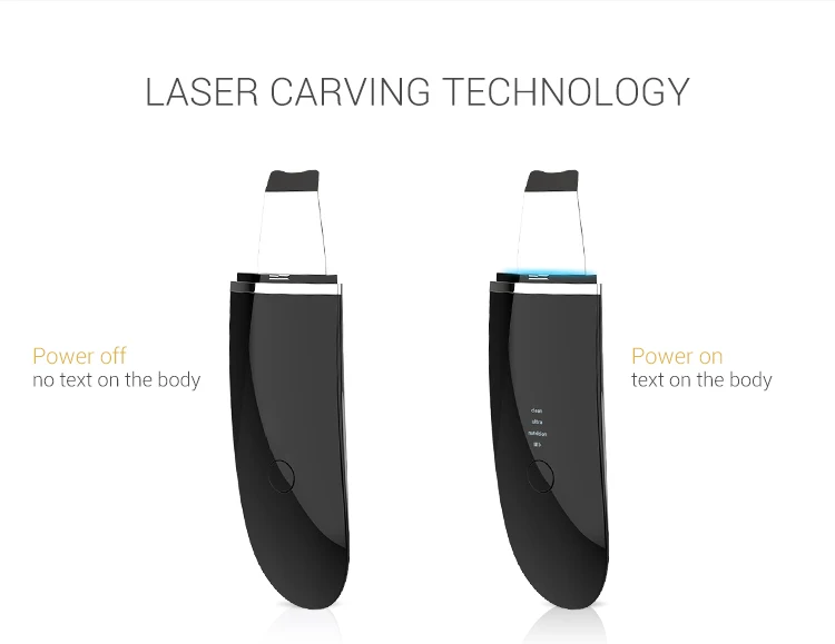 Portable Ion Ultrasound Facial Spatula Face Peeling Ultrasonic Skin Scrubber Professional Ultrasonic Face Scrubber