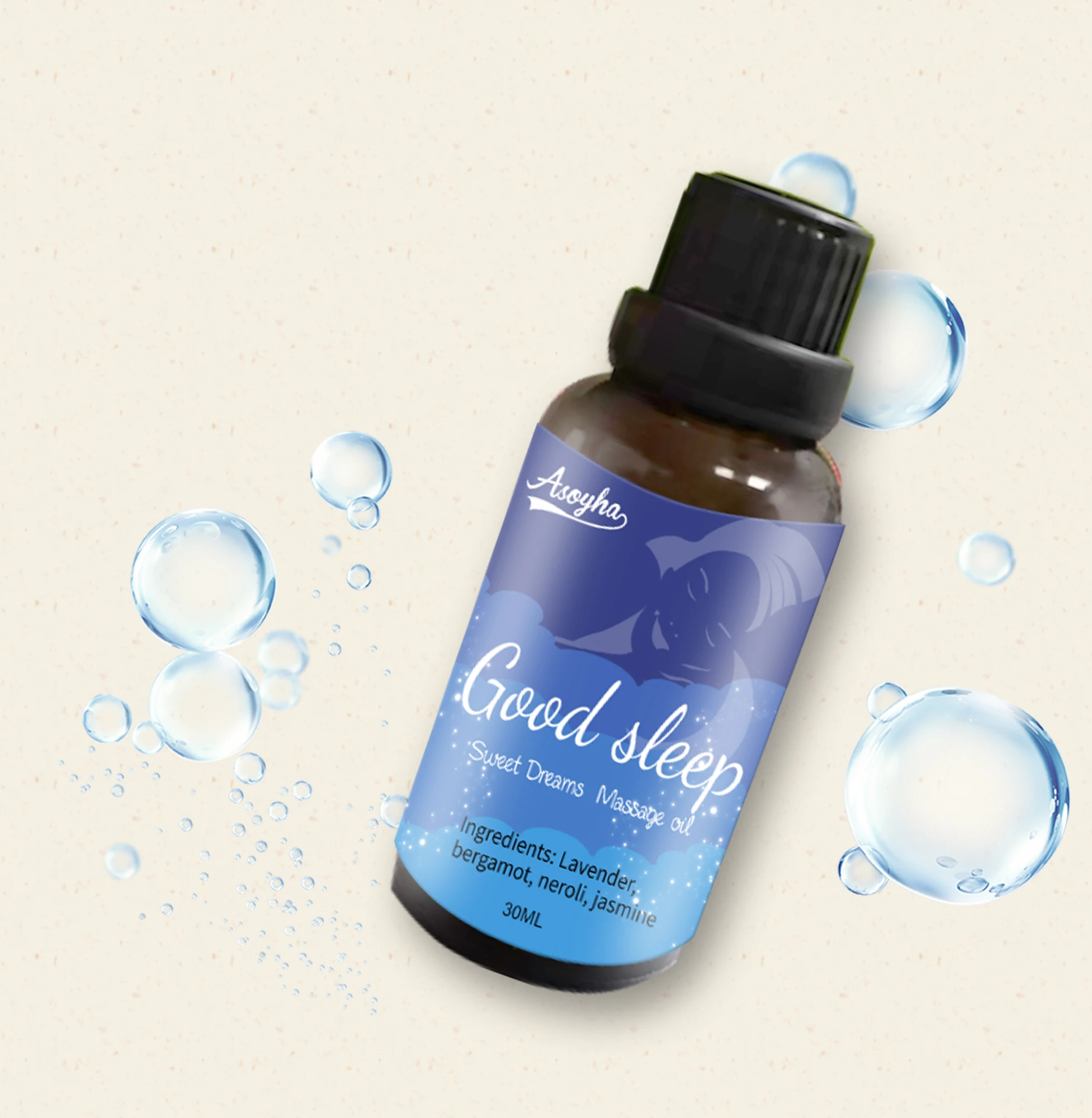 OEM & ODM Message Oil Aromatherapy Good Sleep Lavender Essential Oil