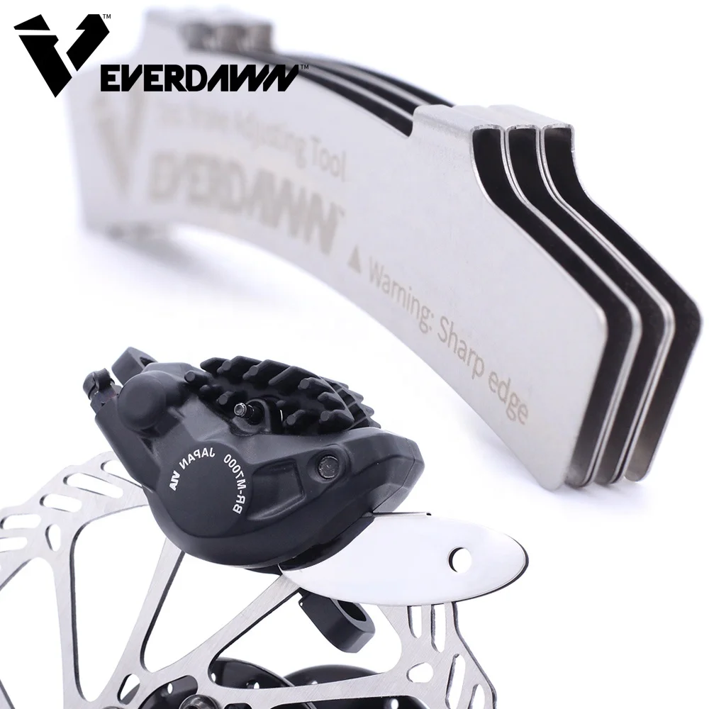 Bicycle Disc Brake Pads Adjusting Tool Mounting Stainless Steel Spacer Rotor Alignment Tools Bike Pads Spacer