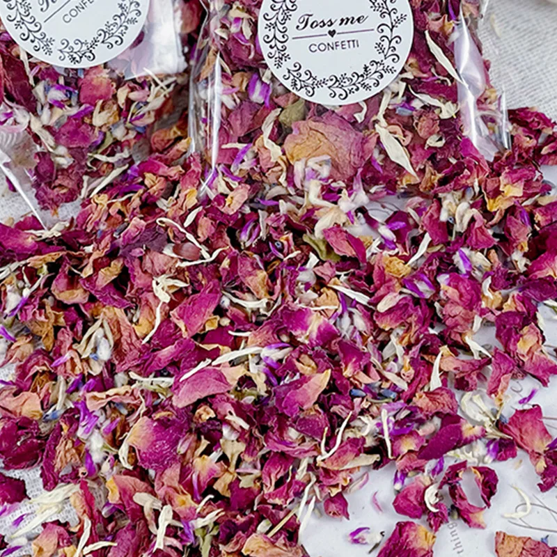 Dried Rose Petals Party Weeding Events Table Confetti Decoration 100% Natural Wedding Confetti Biodegradable Dried Flowers