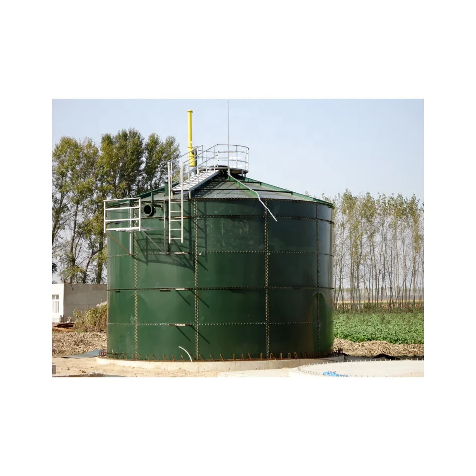 Qingdao Haiyue Factory wholesale 1000m3 biogas digester tank biogas electricity generator for waste