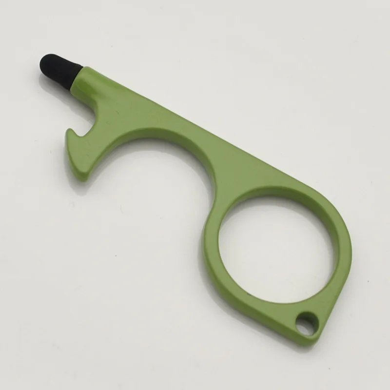 2023 Hot Sale Multi Colors Self Defense Safety No Touch Door Opener Keychain For Women