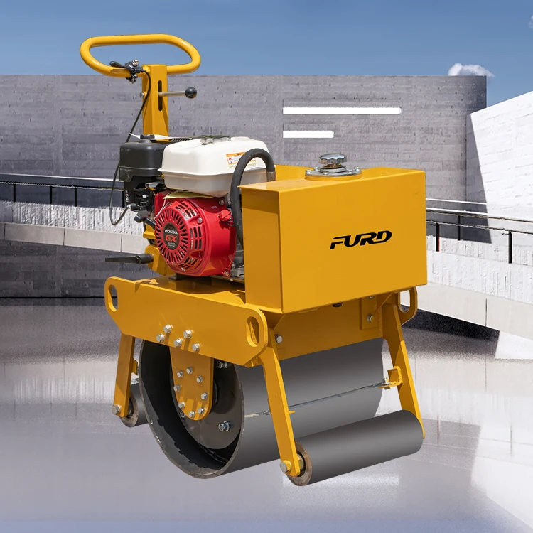 Smooth wheel mini single drum asphalt vibratory road roller for asphalt pavement