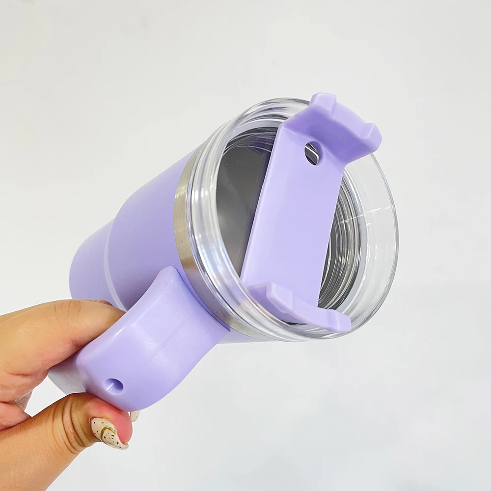 USA warehouse candy color kids 20oz tumbler with handle coffee tumnlers macaron colored 20oz student tumbler