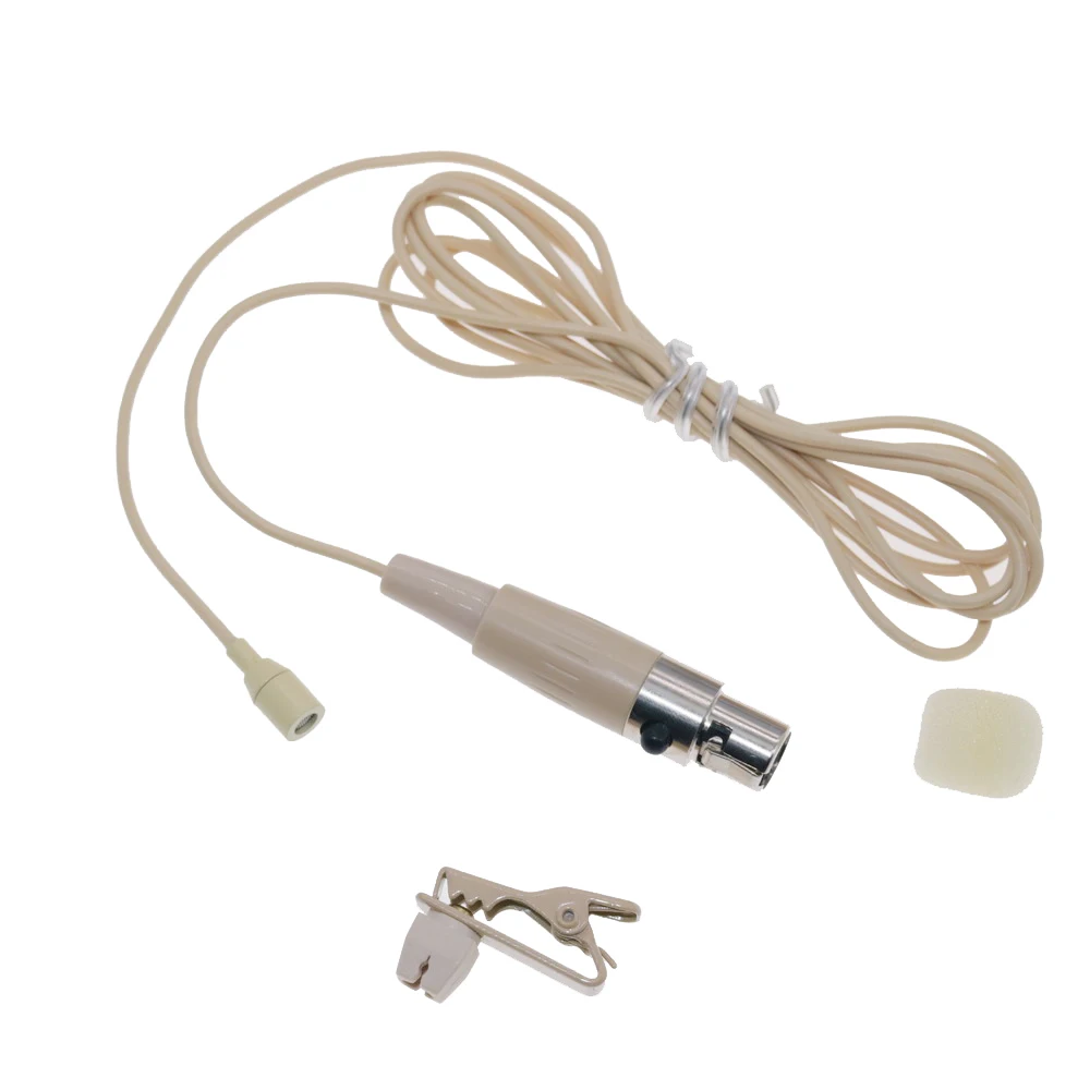 Мини петличный микрофон с зажимом для записи Sennheise Shur TA4F AKG 3Pin Audio-Technica MiPro 3 5 мм разъем Беспроводная система