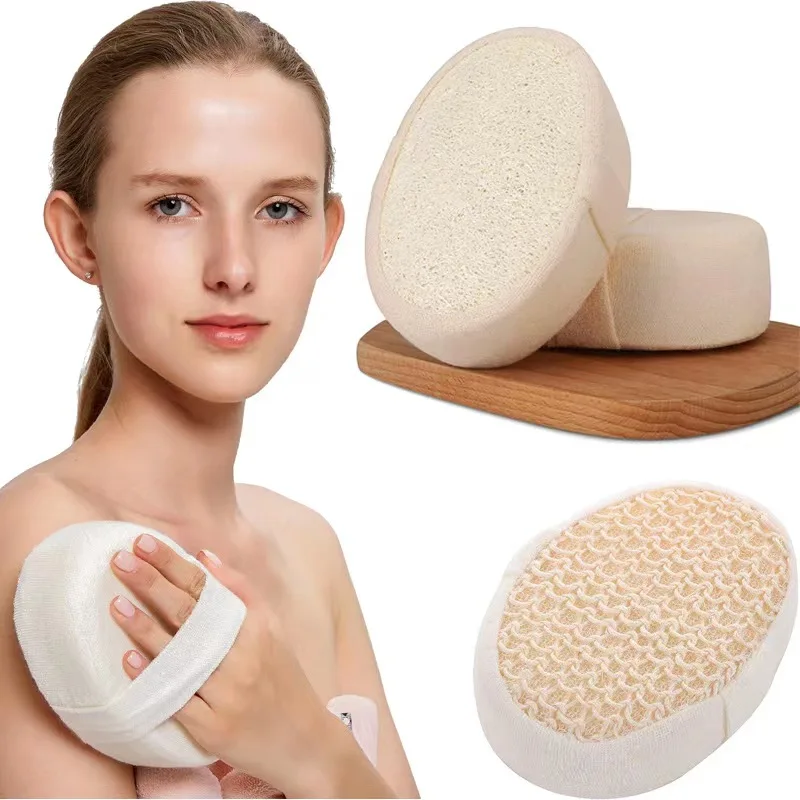 Exfoliating Loofah Bath Block Natural Bath Scrub Reusable Loofah Sponge Bath Loofah Balls For Men And Women