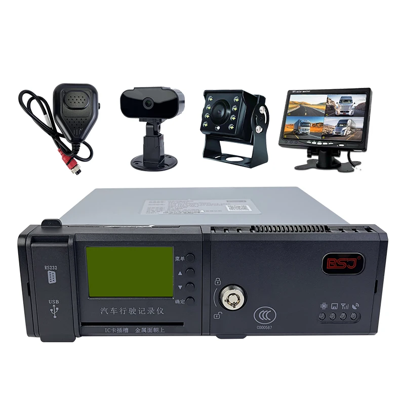 High Quality ambulance 4 Channel GPS HDD Mobile DVR gsm ahd gps pack AHD 720P Recording