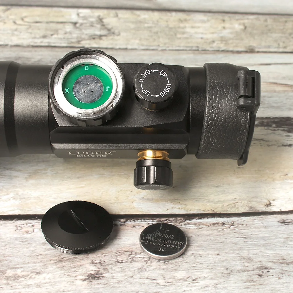  LUGER высокое качество 2x40RD красный зеленый точечный прицел охотничий найдите полную информацию о тактическом оптическом