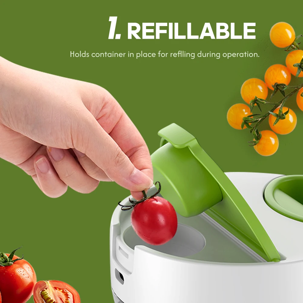 2024 hot selling mini speedy manual Kitchen Gadgets processor meat and Vegetable Fruit grinder Cutter string hand pull Chopper