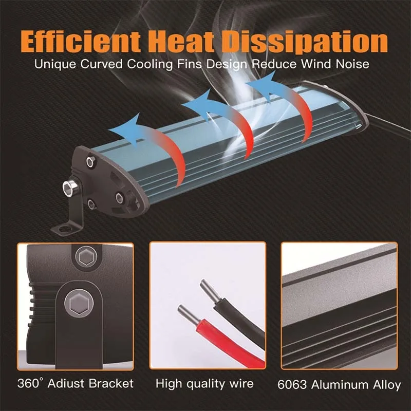 8inch Work Light 60W Led Light Bar 6leds IP68 Waterproof 12V 24V Auto Driving Light Car Led Fog Lamp