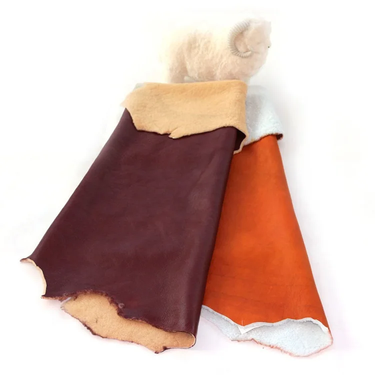 Imported Merino Shearling Sheepskin Curly Wool Coated Leather Jacket Warm Double Face Sheared Lambskin