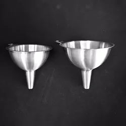 Shianku Food Grade Wholesale Metal Funnel Premium Quality Kitchen Oils Liquid Funnel Stainless Steel Wine Funnel With Filter
