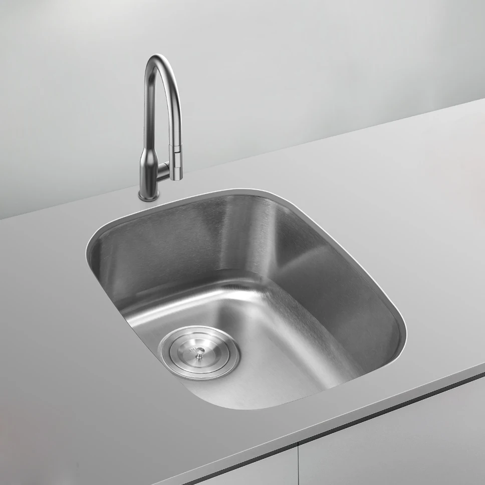 satin polished 304 stainless steel undermount small kitchen fregadero sink for bar and laundry