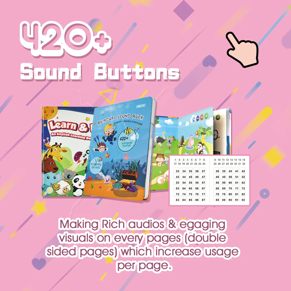 Eletree Children Customized Smart Bilingual Spanish English My Talking Book For Kids