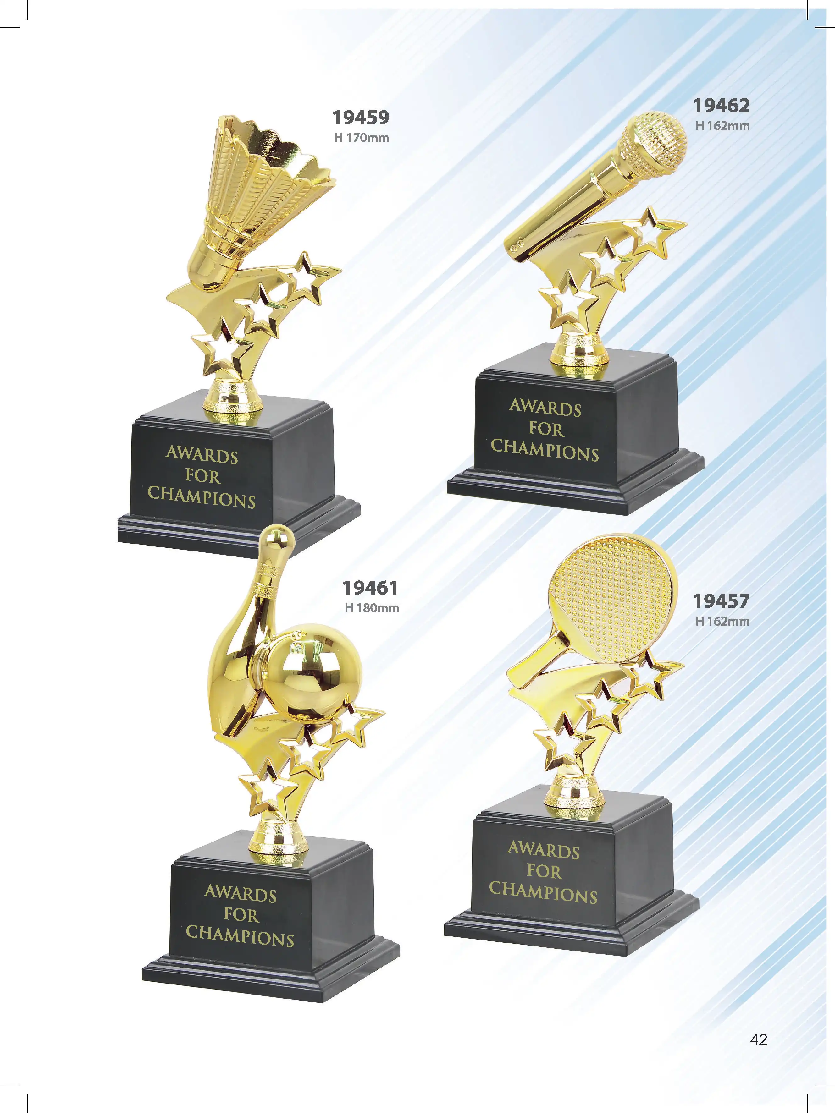 Unique New Plastic  sport Trophy Award