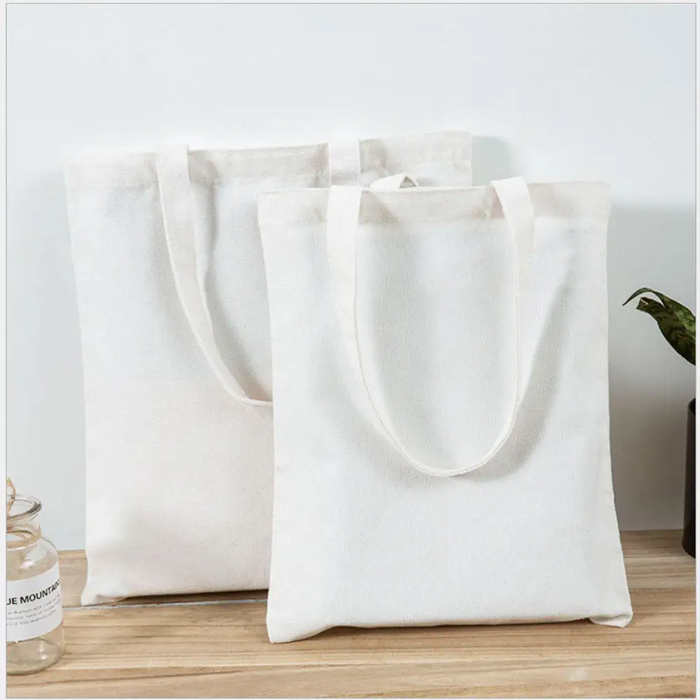 Custom Printed Canvas Tote Bags Natural Color Organic Cotton Tote Bag 100% Cotton Muslin Plain Shopping Bags