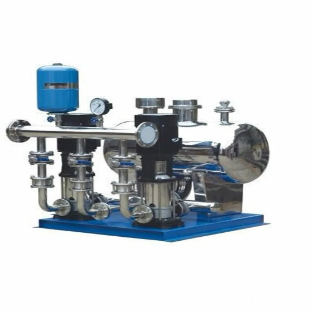 Stainless Steel Vertical Booster Pump Set 5KW Pneumatic Power Source for Fire Drinking Water Treatment Iron Cast Iron Structure