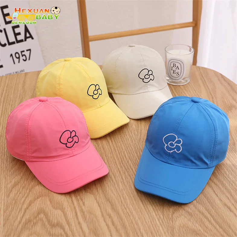 2024 baby children Korean Version baseball hats boys smiley face sun hat casual girls sun baby hats