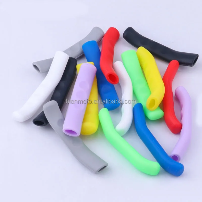 2pcs Bicycle Brake Handle Lever Cover Non-slip Silicone Handlebar Grip Cover  Fixed Gear Universal Type Brake Lever Protection