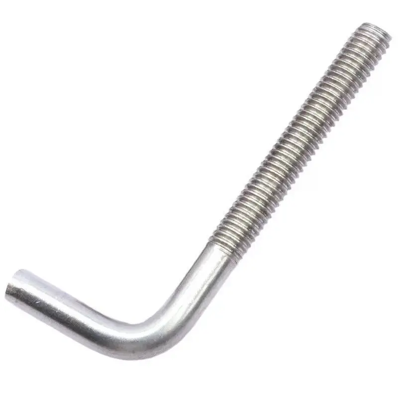 Factory Price J&l Bolt Hook Screw M6 M8  Sus316 Sus316l Plain Polishing J&l Hook Bolt With Hex Nut Din529