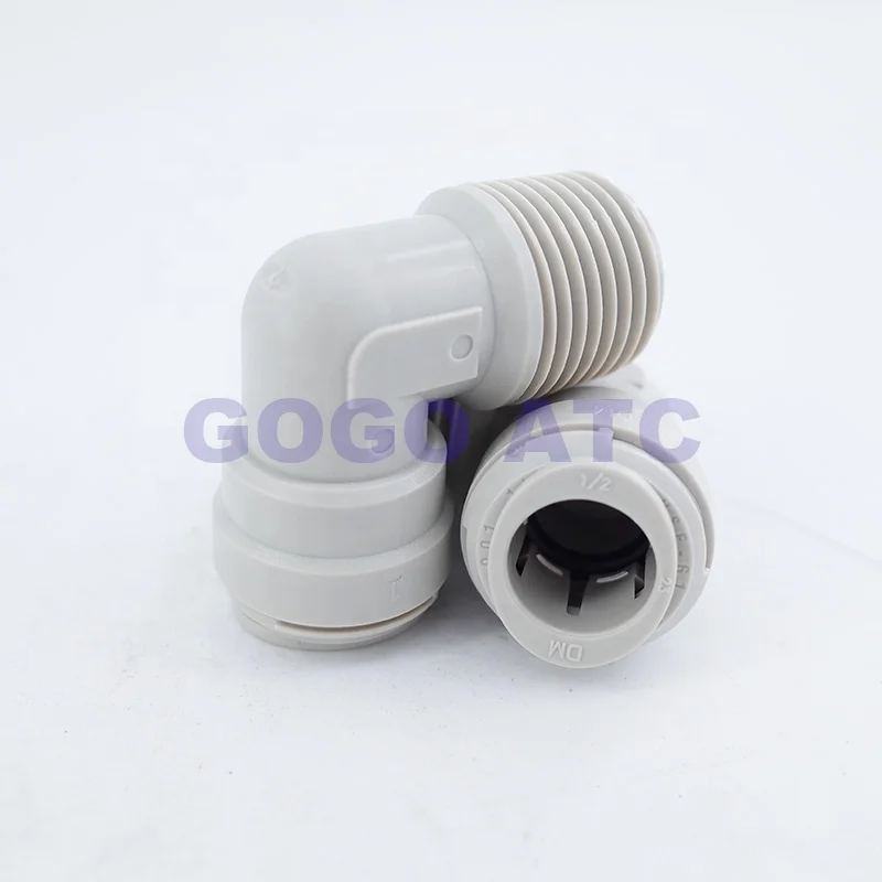 High quality pipe joint Female Thread Elbow Pneumatic Hose Connector M5 1/8 1/4 3/8 1/2 nylon Air Fitting
