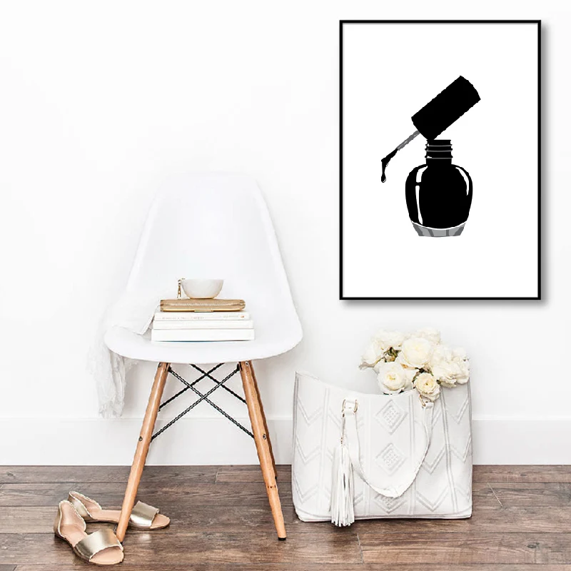 Wall Decoration Beauty Salon Art Canvas Painting Nail Salon Polish Quote Posters Modular Picture Print Tech Artist Abstract Gift