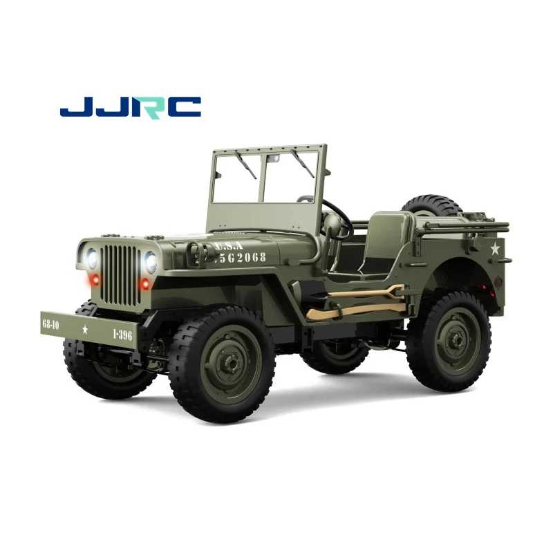 JJRC C8815 FMS 1941 Willys MB RC Jeep Military mini off-road Remote control vehicle additional winch and canopy RC Cars Toys