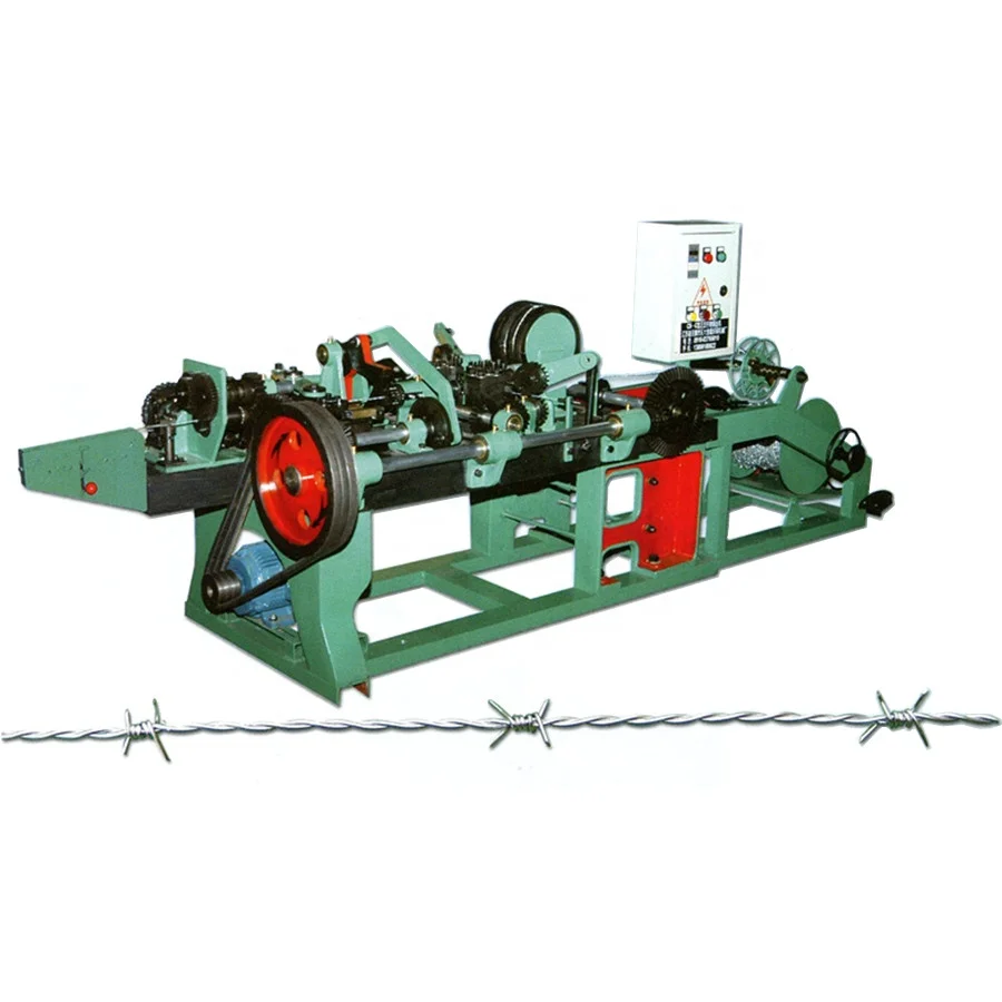 Barbed wire making machines, making traditional twisted barbs/double twisted barbs