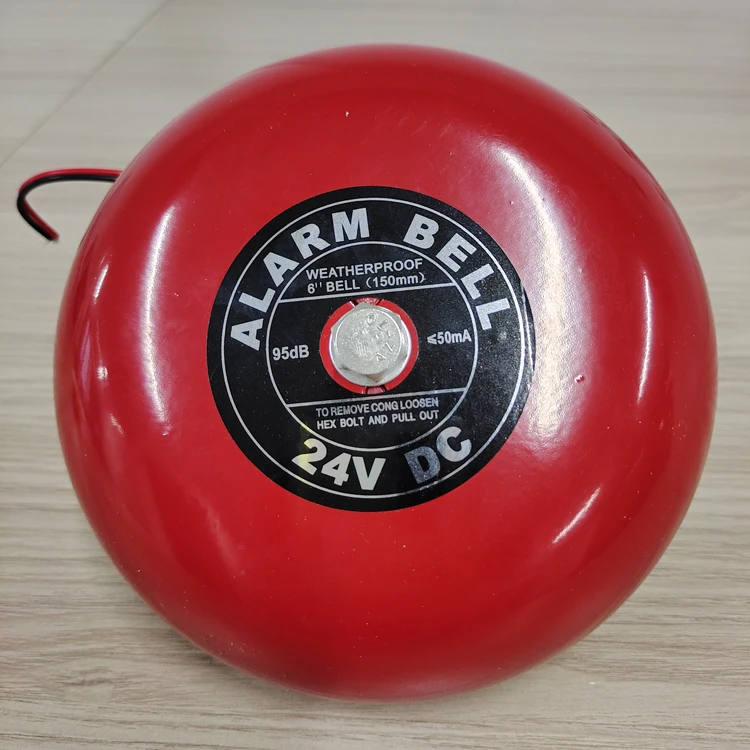 Hot Selling  Conventional AC220V DC24V  6 inch/8 inch  Fire Alarm Bell Sound Bell Fire Alarm