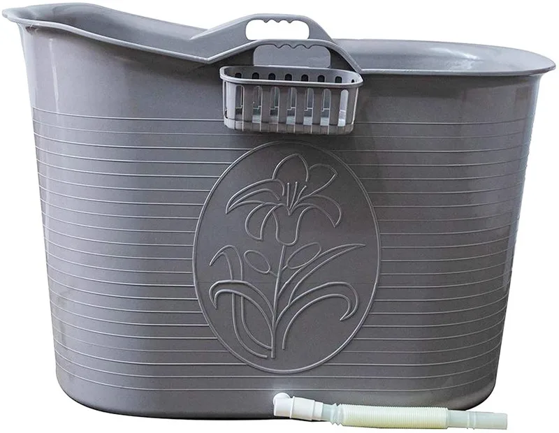 Розовая Ванна xitai для взрослых и детей, пластиковая портативная ванна для небольших ванных комнат и душевой комнаты XL 200 л