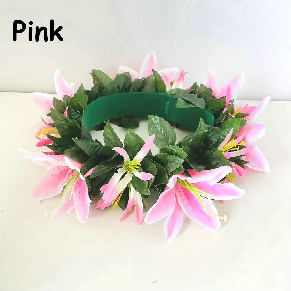 Fabric Floral Headband Artificial Tropical Plumeria Island Frangipani Tiare Hibiscus Pin Comb Dancing Party