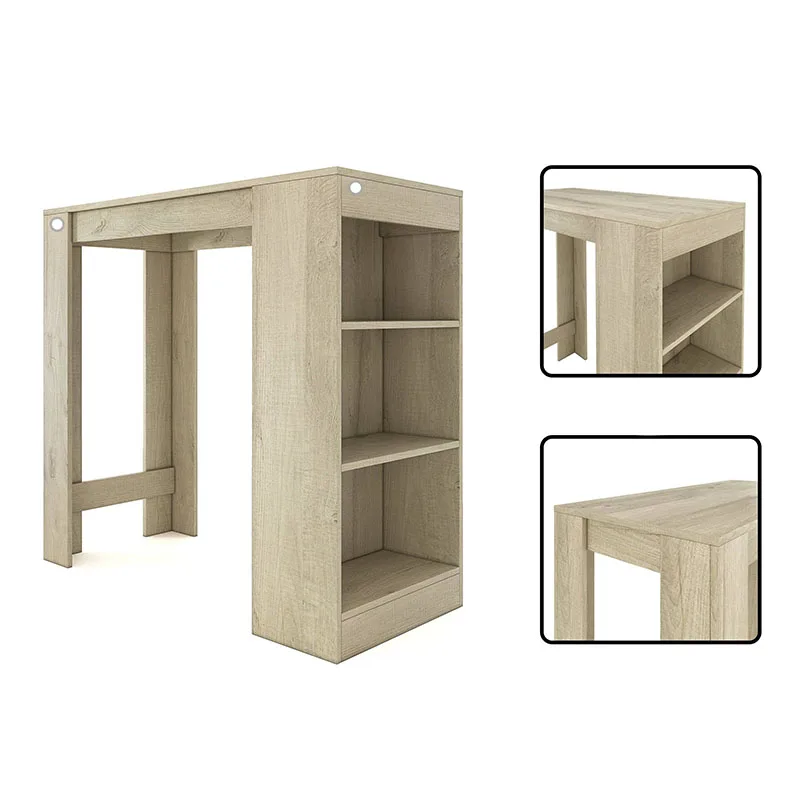 Wholesale Bar Convertible Tables Storage Wooden High Bar Table for Home Bar Counter