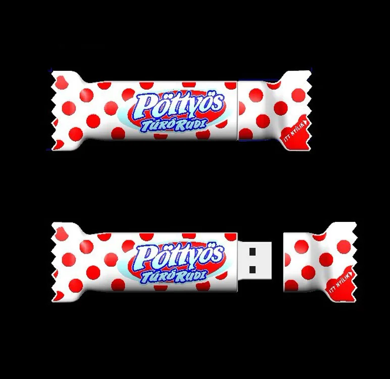 OEM PVC Customized chewing bubble Gum USB flash memory sticks pen thumb drive for promotions gifts advertising giveaway