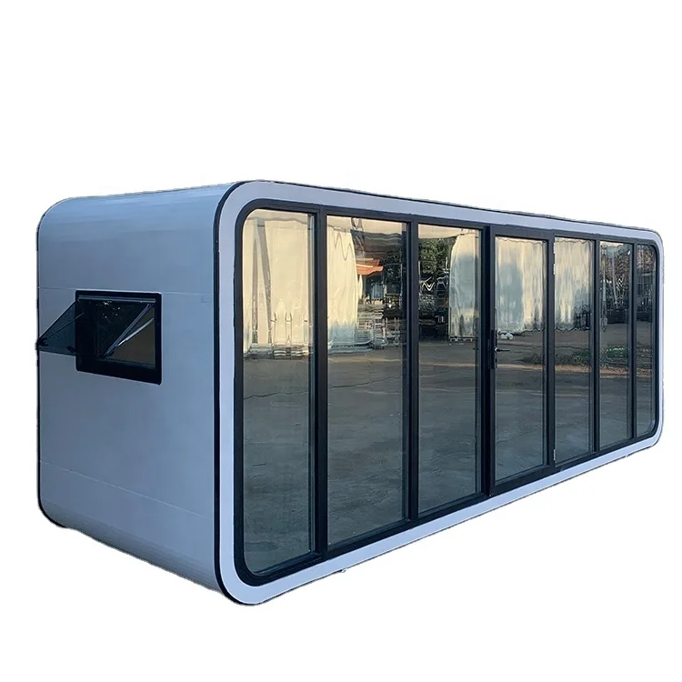 Prefab apartment office family business flat pack container house wide span steel structure coffee shop container house