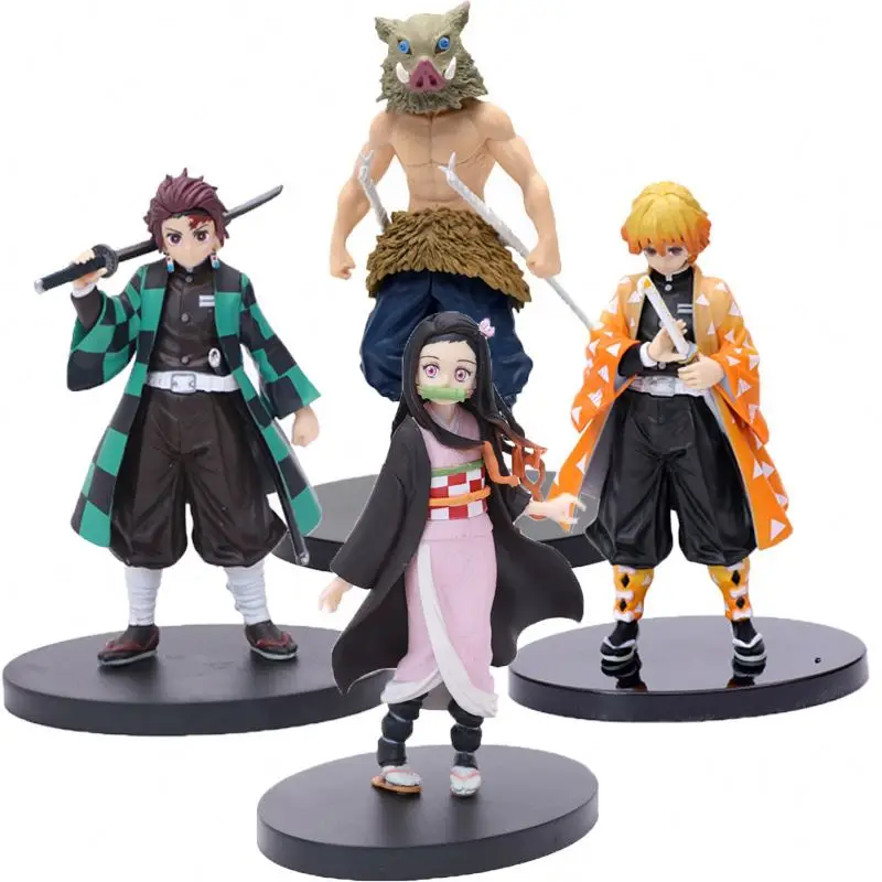 Big size Demon slayer Action Figure, Japanese Anime 14cm PVC Figure, 6pcs/set Demon Slayer figure doll for decoration