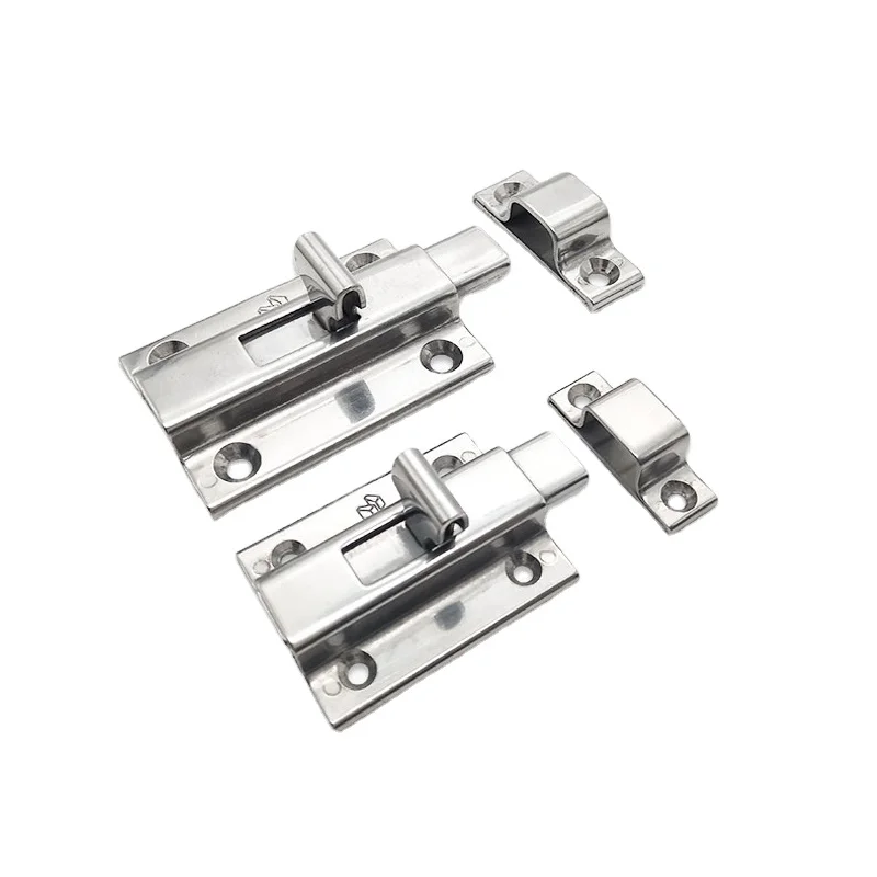 2 inch Stainless Steel Brushed Surface Solid Latch Barrel Bolt Door Security Slide